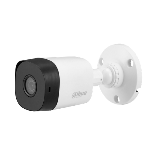 [DH-HAC-B1A21P-0280B] Cámara Bullet HDCVI de 2Mp con IR 20 m, CMOS 1/2,7", lente fijo de 2,8 mm, IP67 y carcasa de plástico