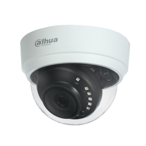 [DH-HAC-D1A21P-0280B] Domo de 2Mp HDCVI con IR 20 m, CMOS 1/2,7", lente fijo de 3,6 mm y carcasa de plástico