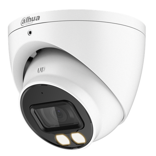 [DH-HAC-HDW1509TP-IL-A-0280B-S2] Domo ojo de pez de 8Mp con IR 15 m, CMOS 1/2", lente fijo de 2,5 mm, IP67, IK10, WDR, audio y carcasa de aluminio