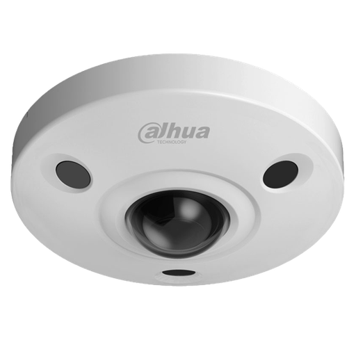 [DH-HAC-EBW3802P-0250B] Domo ojo de pez de 8Mp con IR 15 m, CMOS 1/2", lente fijo de 2,5 mm, IP67, IK10, WDR, audio y carcasa de aluminio
