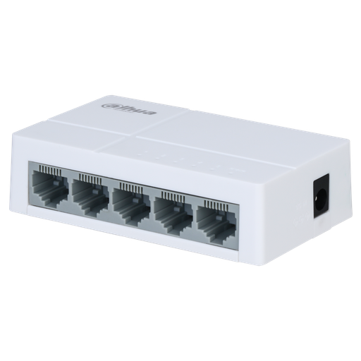 [DH-PFS3005-5ET-L-V2] Switch de 5 puertos no administrable - Incluye fuente de 5V 1A