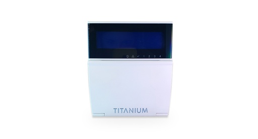  Teclado Titanium de display LCD y receptor RF,
compatible con Titanium. No incluye
micrófono para audio verificación. T-LCD732RF 
