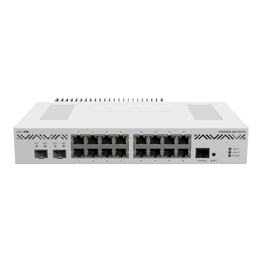 [CCR2004] MIKROTIK ROUTER ALTO RENDIMIENTO CCR2004 - 16G-2S+PC - (RM) (SIN FUENTE)
