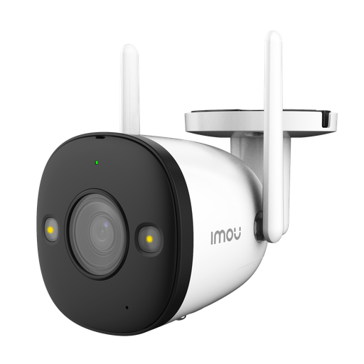 [IPC-F22FEP] Cámara IMOU Bullet 2 WiFi 2Mp Full Color con visión nocturna de 30m, CMOS 1/2,8", lente fijo 2,8 mm, H.265/H.264, audio bidireccional, campo de visión: 108°(H), 56°(V), 128°(P), SIRENA de 110 dB, IP67