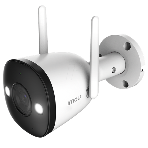 [IPC-F42FP] Cámara IMOU Bullet 2E WiFi 4Mp Full Color con visión nocturna de 30m, CMOS 1/2,8", lente fijo 2,8 mm, H.265/H.264, micrófono incroporado, campo de visión: 102°(H), 54°(V), 120°(P), IP67