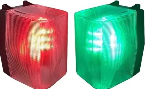 SEMAFORO A LED ROJO-VERDE CON BUZZER 3 CABLES