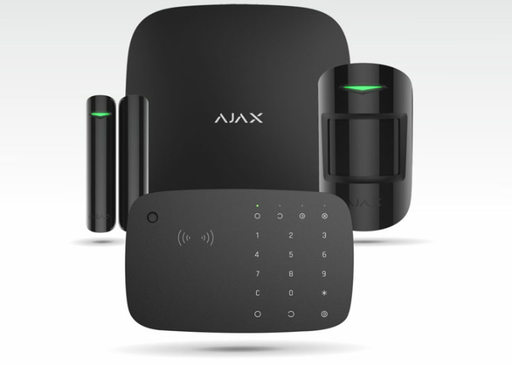 [KIT AJAX 4G-COMBI-NEGRO] HUB 4G + PIR + MAGNETICO + TECLADO COMBI