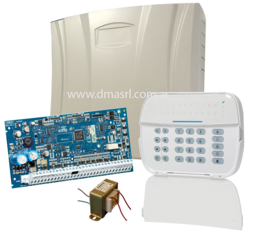 [HS2032-LED] PANEL 8 ZONAS HS2032 + TECLADO HS2 LED + GAB PLAST (HS2032-LED)