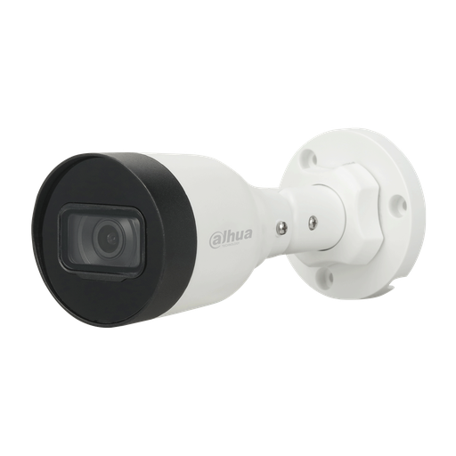[DH-IPC-HFW1230S1P-0280B-S6] Dahua Cámara Bullet de 2Mp con IR 30 m, CMOS 1/2,8", lente fijo 2,8 mm, IP67 y  PoE 