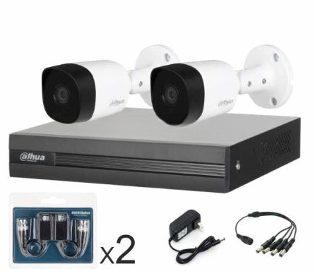 KIT DAHUA XVR1B04-I + 2 CAMARAS BULLET B1A21P-0280B