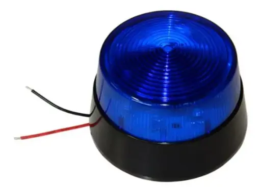 STROBO LEDS AZUL SUPERFICIE 12 VCC