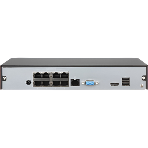 [DHI-NVR1108HS-8P-S3-H] Video Grabadora de 8 canales compacta de 1U, 1 HDD - Incluye fuente de 53V/1,8A  *** (DHI-NVR1108HS-8P-S3-H)