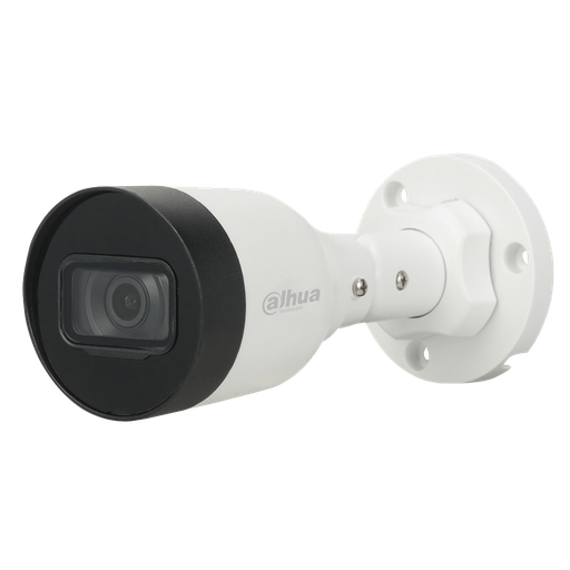 [DH-IPC-HFW1431S1P-0280B-S6] Cámara Bullet de 4Mp con IR 30 m, CMOS 1/2,9", lente fijo de 2,8 mm, IP67, WDR y PoE 