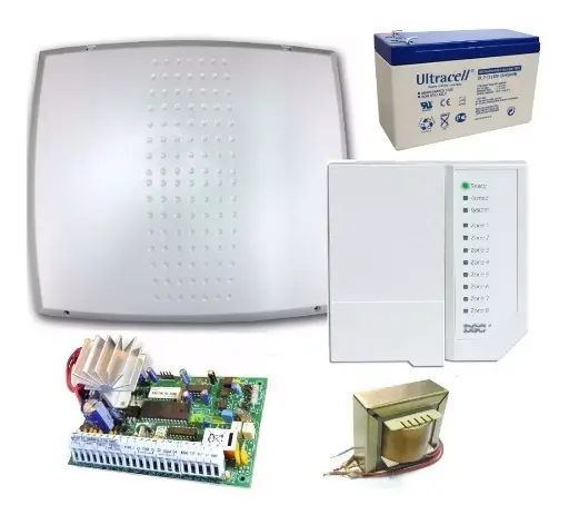 [PC585-2] Kit con placa PC585CLCPCB teclado PC1555RKZ, gabinete y trafo