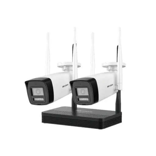 Kit de Camaras wifi Hikvision EasyLink 2MP 2 Bullet exterior + NVS 4ch (NKS422W0H)