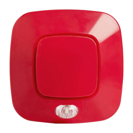 Indicador óptico/acústico de pared inteligente direccionable bajo consumo, apto para exteriores