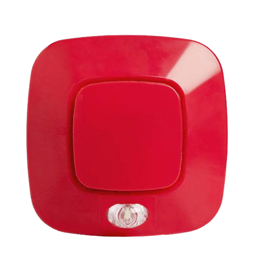 Indicador óptico/acústico de pared convencional direccionable bajo consumo, apto para exteriores