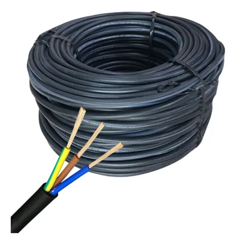 Cable Tpr 3 X 2.5mm Tipo Taller 100 Metros Iram Alargue Cubierta Negro Normalizado