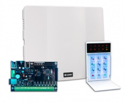 Alarma Garnet con WiFi embebido y teclado G-LED732, 32 Z, 4 part, 4 PGM. PC-900G-LED