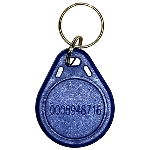 [PCK1001AZ] Pack de 50 llaveros de proximidad K1001AZ, RFID EM Marín 125 KHz, con número impreso, 64 bits, color azul