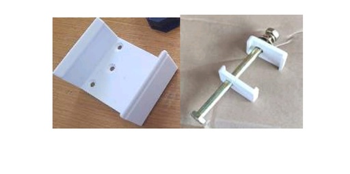 SOPORTE PLASTICO SUJECION BRAZO DE BARRERA MG-40. 
