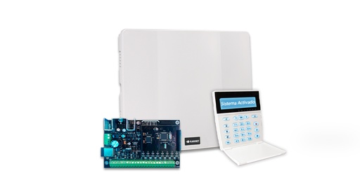 Alarma Garnet con WiFi embebido y teclado G-LCD732, 32 Z, 4 part, 4 PGM. PC-900G-LCD