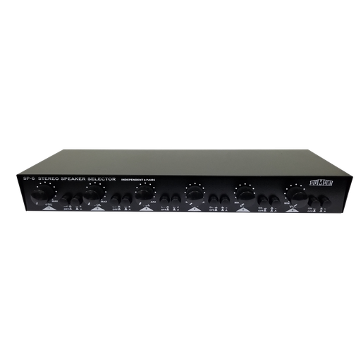 Selector de parlantes con control de volúmen
