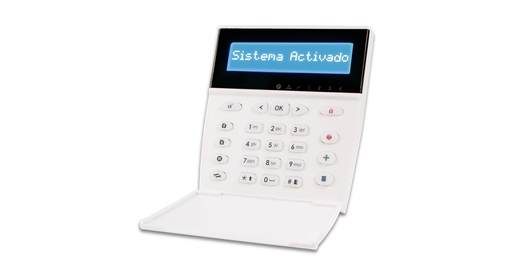 [G-LCD732RF] Teclado con display LCD y receptor RF, compatible con linea PC732 de Garnet y 2WS. No incluye micrófono para audio verificación. 