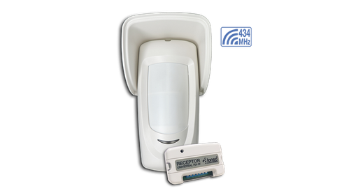 Sensor Exterior Inalámbrico Garnet doble infrarrojo. Incluye receptor Universal RX-W. IR-1000W 