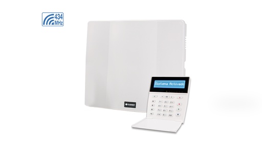 Alarma Garnet con teclado G-LCD732RF, hasta 32 Z, 4 part. 
Sin audio verificación (con comunicador telefónico). PC-860-LCDRF (A2K8-RF)